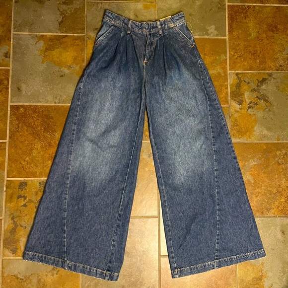 NWT Free People We the Free Equinox Denim Trousers (See Description) - Picture 5 of 10